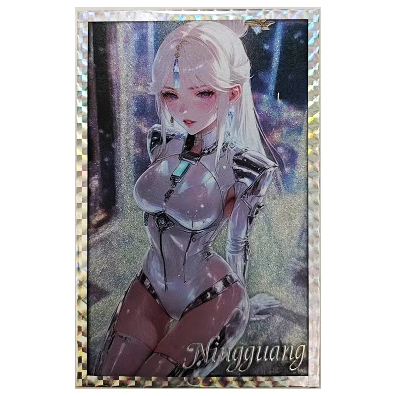 อะนิเมะเทพธิดา Story หายาก A6 การ์ดสะสม Nahida Kamisato Ayaka Hu Tao Yelan Ningguang Yoimiya ของเล่นสําหรับชายวันเกิด