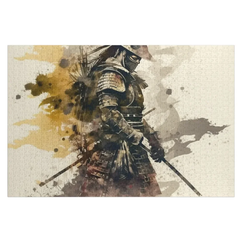 samurai abstract art Jigsaw Puzzle Christmas Gifts For Children Anime Customized Kids Gift Puzzle