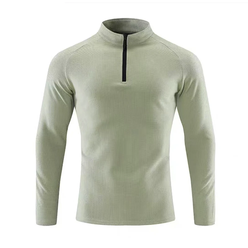 Golf Men's Clothing Spring/Summer New Products Outdoor Quick Drying Sports Shirt Versatile Half Zipper Long Sleeve T-shirt Top