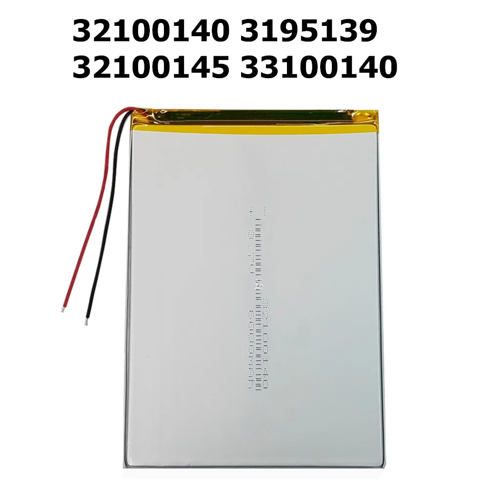 New 3.7V 32100140 3195139 32100145 33100140 6000mAh Battery For Xiaomi Blackview Tab 8 Tablet PC Power Bank 2 Wires 3-Wire