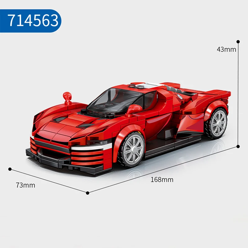 1:32 modelo de corrida blocos de construção kit mini carro esportivo série pequena partícula montada brinquedos educativos presente aniversário do miúdo