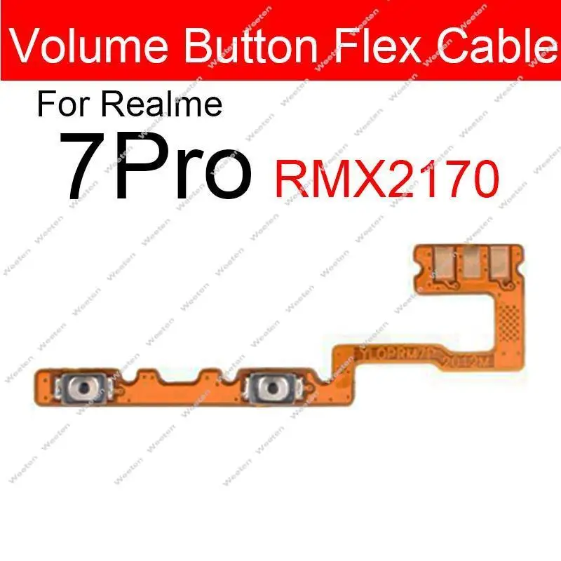 Power Volume Flex Cable For Realme 6 6i 6Pro 7 7i 7Pro 4G 5G Power Volume Side Key Button Flex Ribbon Replacement