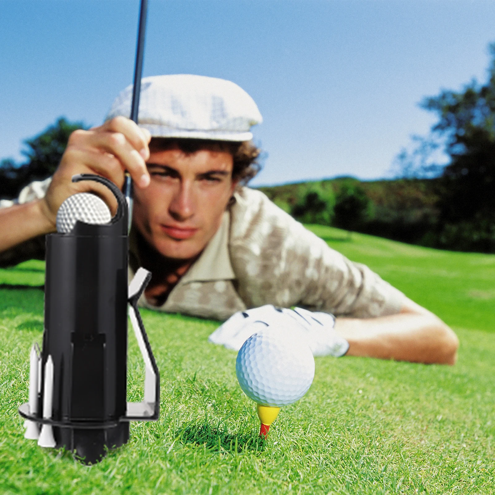

Golf Balls Cylinder Cup Storage Container for 3 Balls ABS Plastic Durable Large Capacity Golfs Accessories Outdoor Training