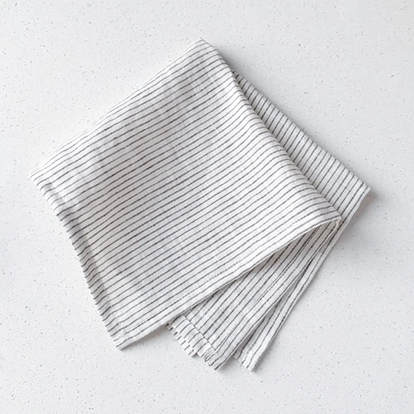 

Stone Washed Linen Napkins Restaurant 30x45cm Christmas Dinner Cloth Placemat Soft Pure Linen Classical Custom Home Table Decor