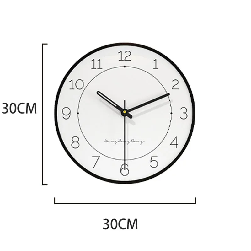 Modern Minimalist Round Wall Clock for Living Room Bedroom Home Decor Versatile Art Hanging Clock for Dining Room Kitchen