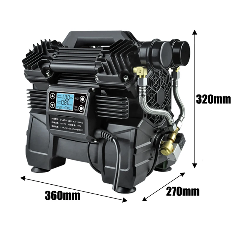 Brushless Mute Air Compressor Pump Small 220V Permanent magnet variable frequency air compressor intelligent adjustment