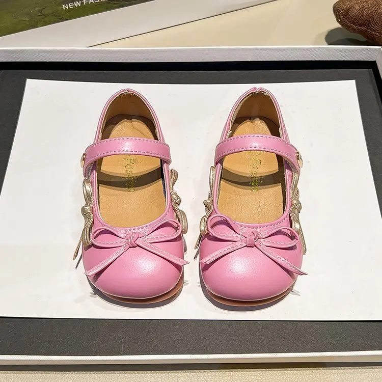 

Маленькие кожаные туфли для маленьких девочек, весна-осень 2024, туфли принцессы на мягкой подошве для детей, туфли для девочек с маленьким носком