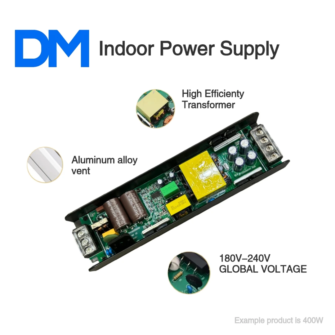 التيار المتناوب 180-240 فولت إلى تيار مستمر 12/24 فولت 60/100/200/300/400 واط أداء عالي التكلفة داخلي تحويل التيار الكهربائي ل مصباح ليد سائق #4