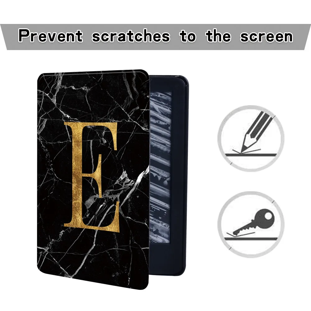 For Kindle Paperwhite 5 11th M2L3EK Case Initial Name Cover for Kindle 10th/8th Case for Kindle Paperwhite 5/6/7th/10th PQ94WIF