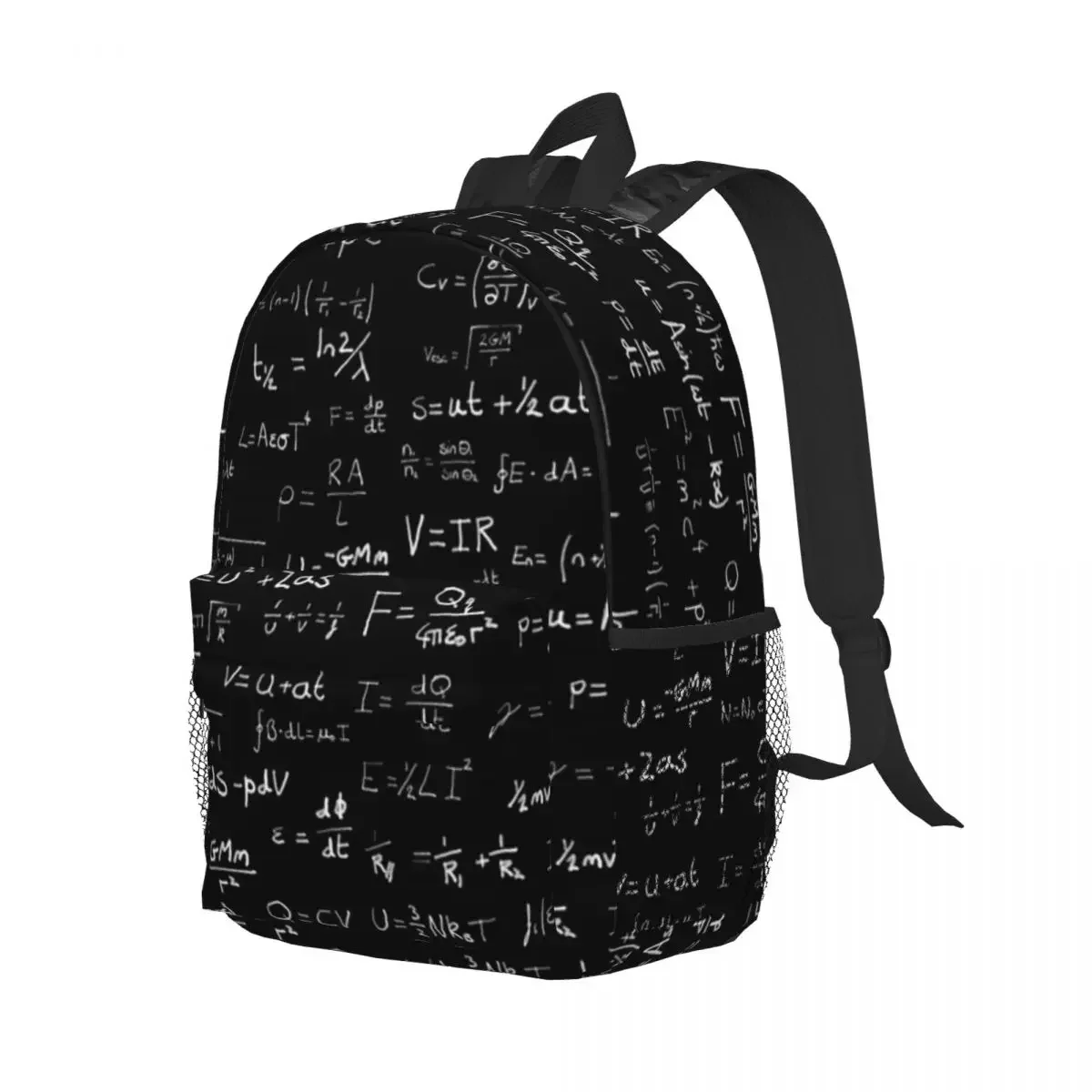 Física - Mochilas escritas a mano Mochila para niños y niñas Mochilas escolares informales para estudiantes Mochila para computadora portátil Bolso de hombro de gran capacidad