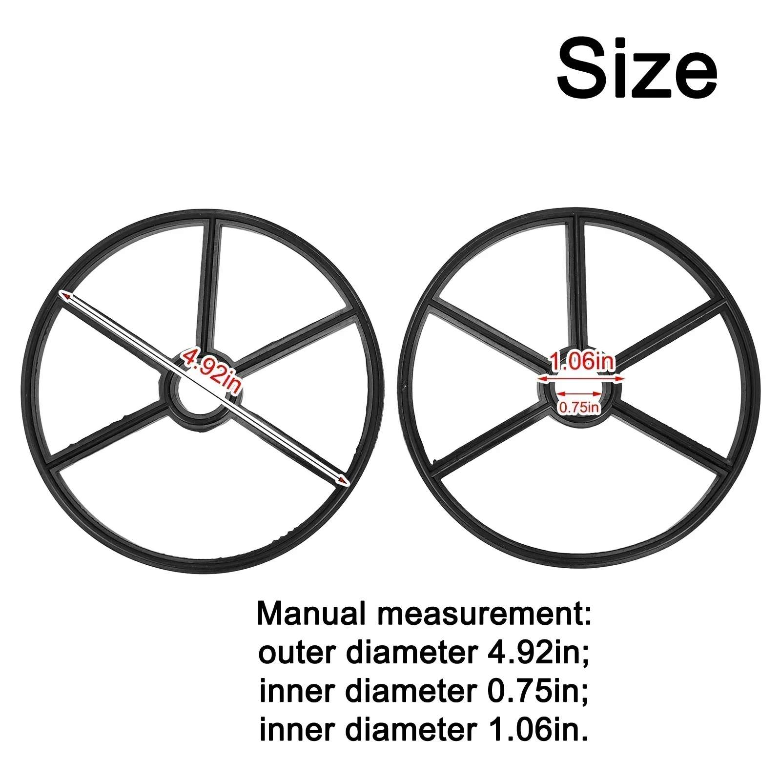 Joint d\'araignée pour vannes multiports et filtre à sable, outil électrique de piscine de jardin, joints durables, 2 pièces, éventuelles X0710XD