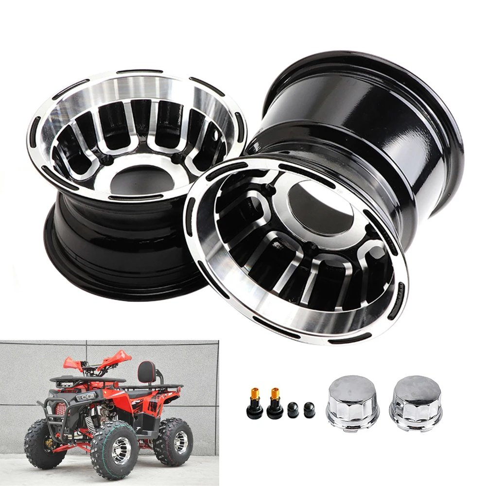 

8 Inch Wheel Hub ATV Aluminum Rims for 19 / 20 / 21x7.00-8 Tyre 18 / 20x9.50-8 Vacuum Tires for Go-kart Four Wheel Motorcycle