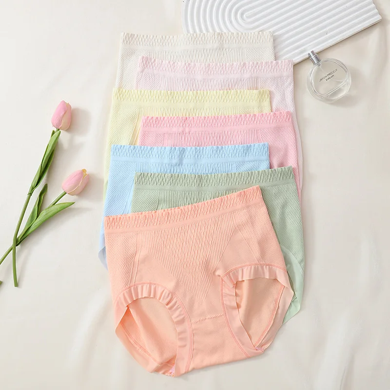 

Женское нижнее белье телесного цвета, высокоэластичные трусы больших размеров из антибактериального хлопка с промежностью, затягивающие пояс и брюки с подъемом бедер.