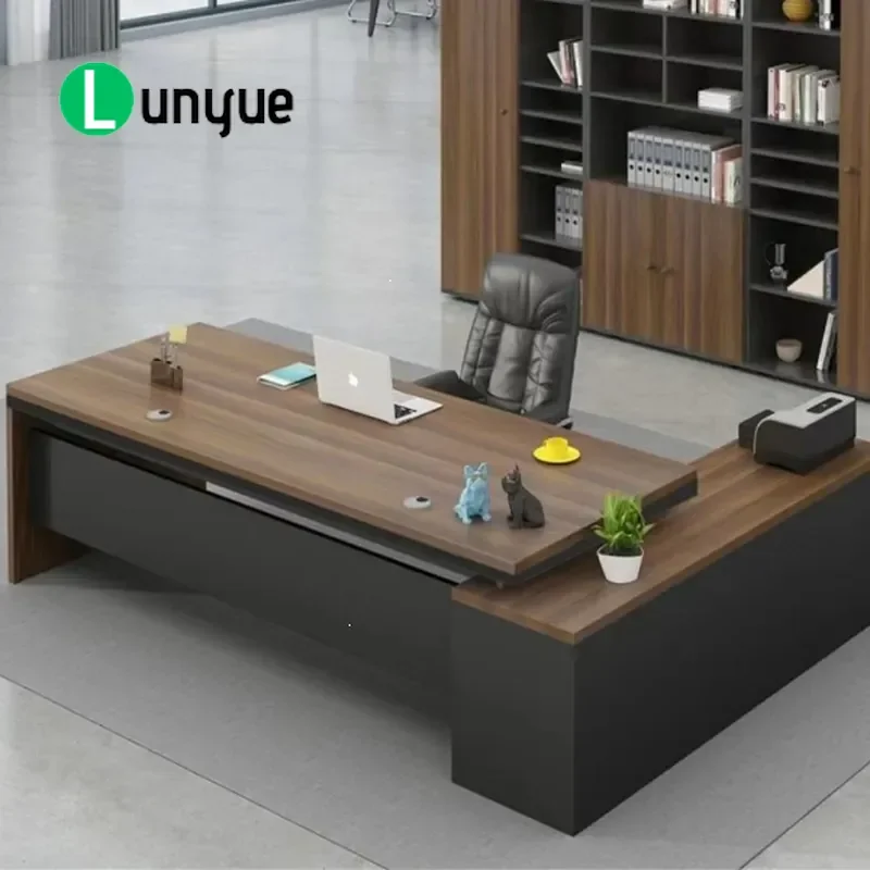 Luxury Modern Minimalist Desk Computer Table for Boss Senior Manager Training Conference Office Furniture Stylish Workstation