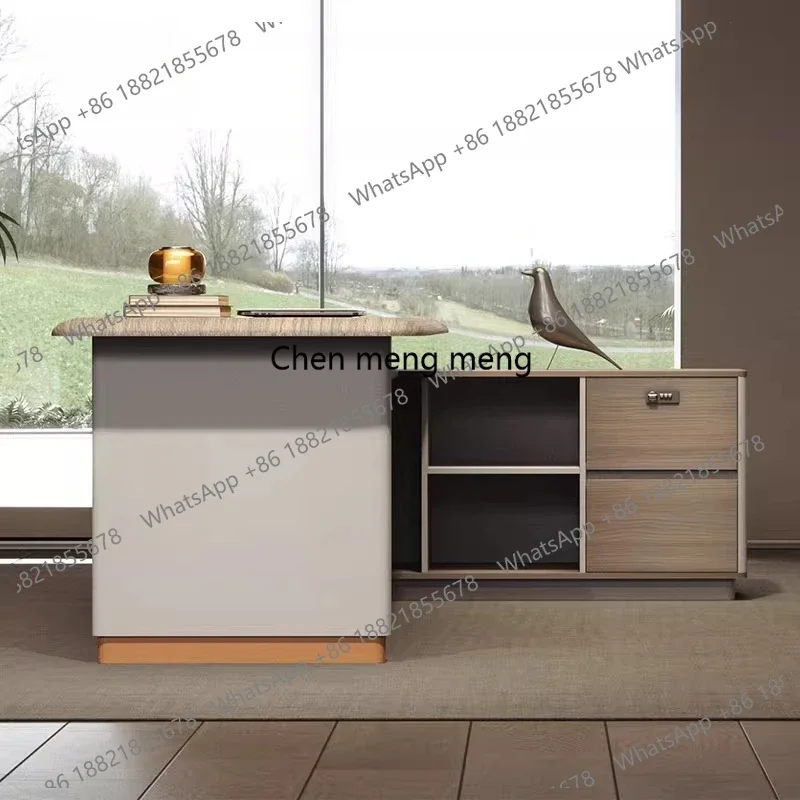 

New arrive 160 180 200 220 240 cm Modern manager boss Room desks Computer desk office Table pliante Motion desk file cabinet Fur