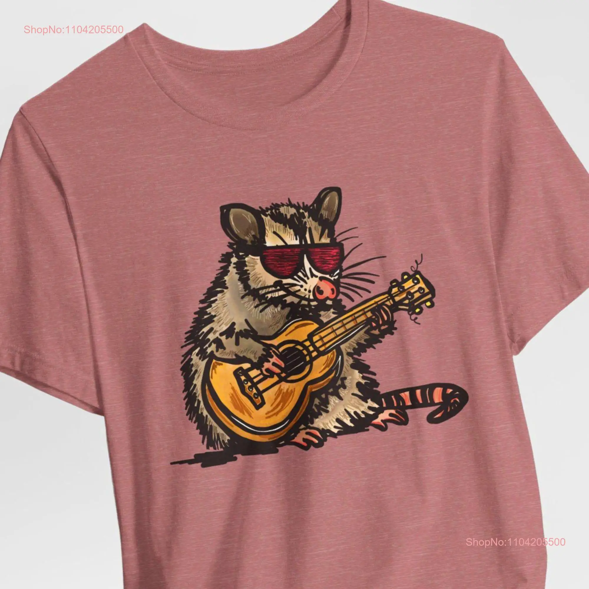 Porch Possum and Uke T Shirt long or short sleeves