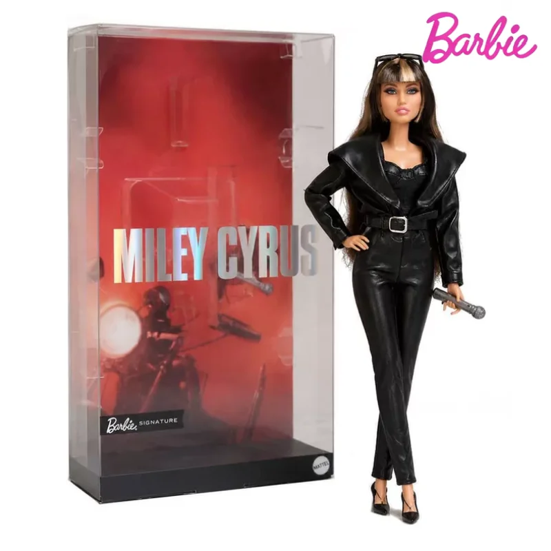 Instock Barbie Miley Cyrus Figurine Collection Level Model Toys Movable Joint Figurine 2026 New Fans Collect Gifts Xmas Gift