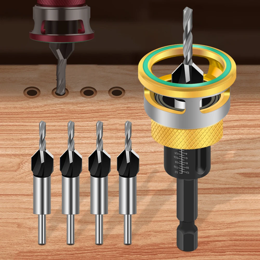 86*30mm 3.38*1.18in Depth Stop Drill Tool-free Depth Setting Automatic Depth Control Heat-resistant Performance