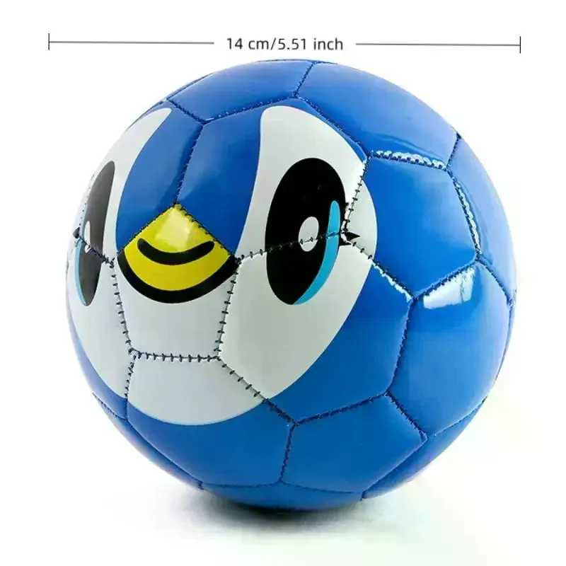 Crianças bola de futebol mini brinquedo educativo aprendizagem portátil dos desenhos animados animal bola macia para prática treinamento indoor ao ar livre