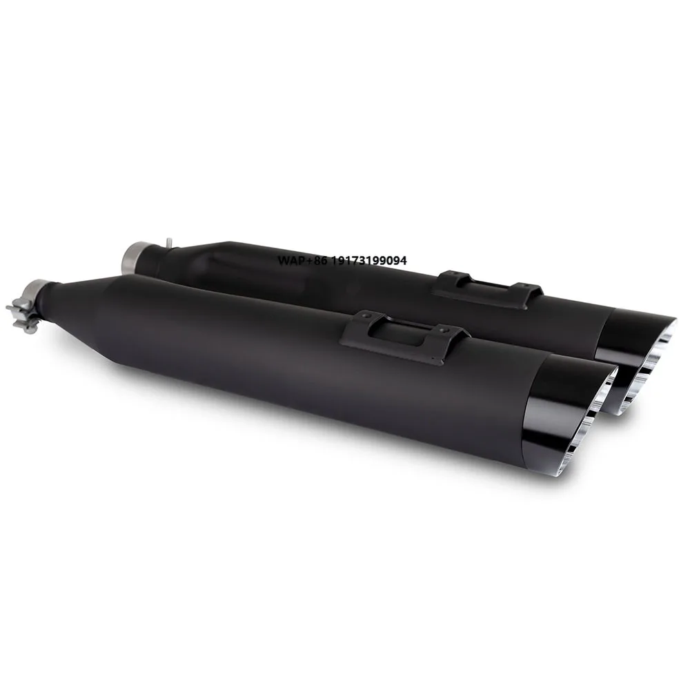 

Black Stainless Steel Mufflers Motorcycle Exhaust Pipes Compatible with for Touring 2017-2024