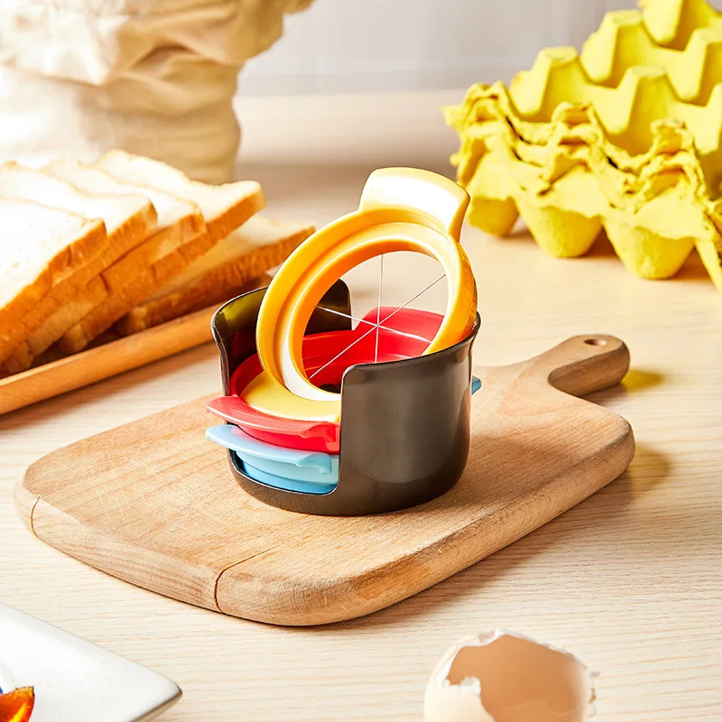 3 in 1 Egg Slicer Household Egg Preserved Egg Cutter Multifunctional Small Fruit Cutting Kitchen Gadget Kitchen Gadgets