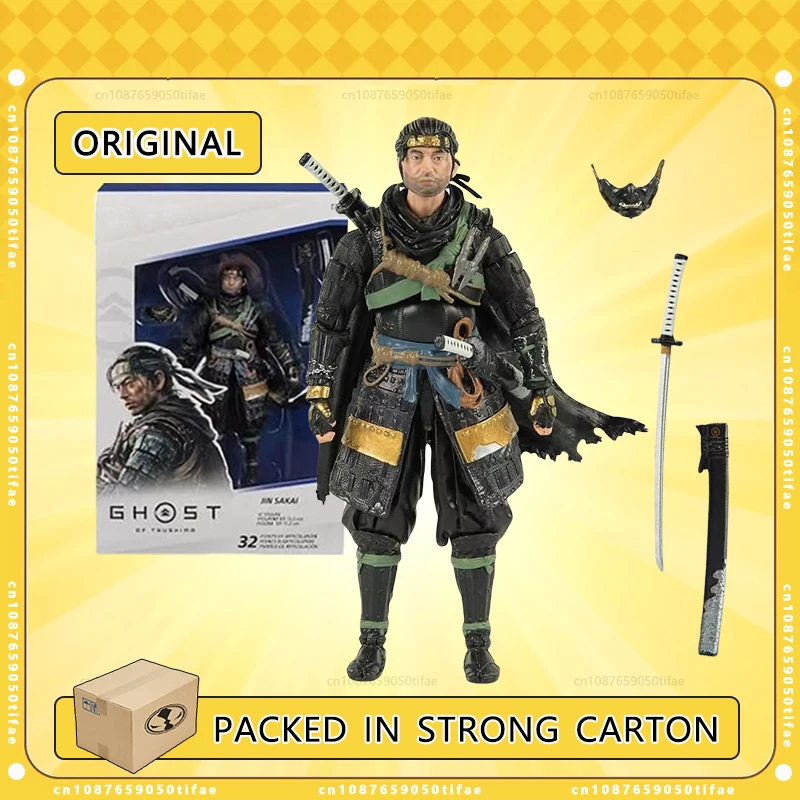 The Shapes Collection Ghost Of Tsushima 6'' Action Figures Jin Sakai Model Figura Original Toys Decoration Doll Collection Gift