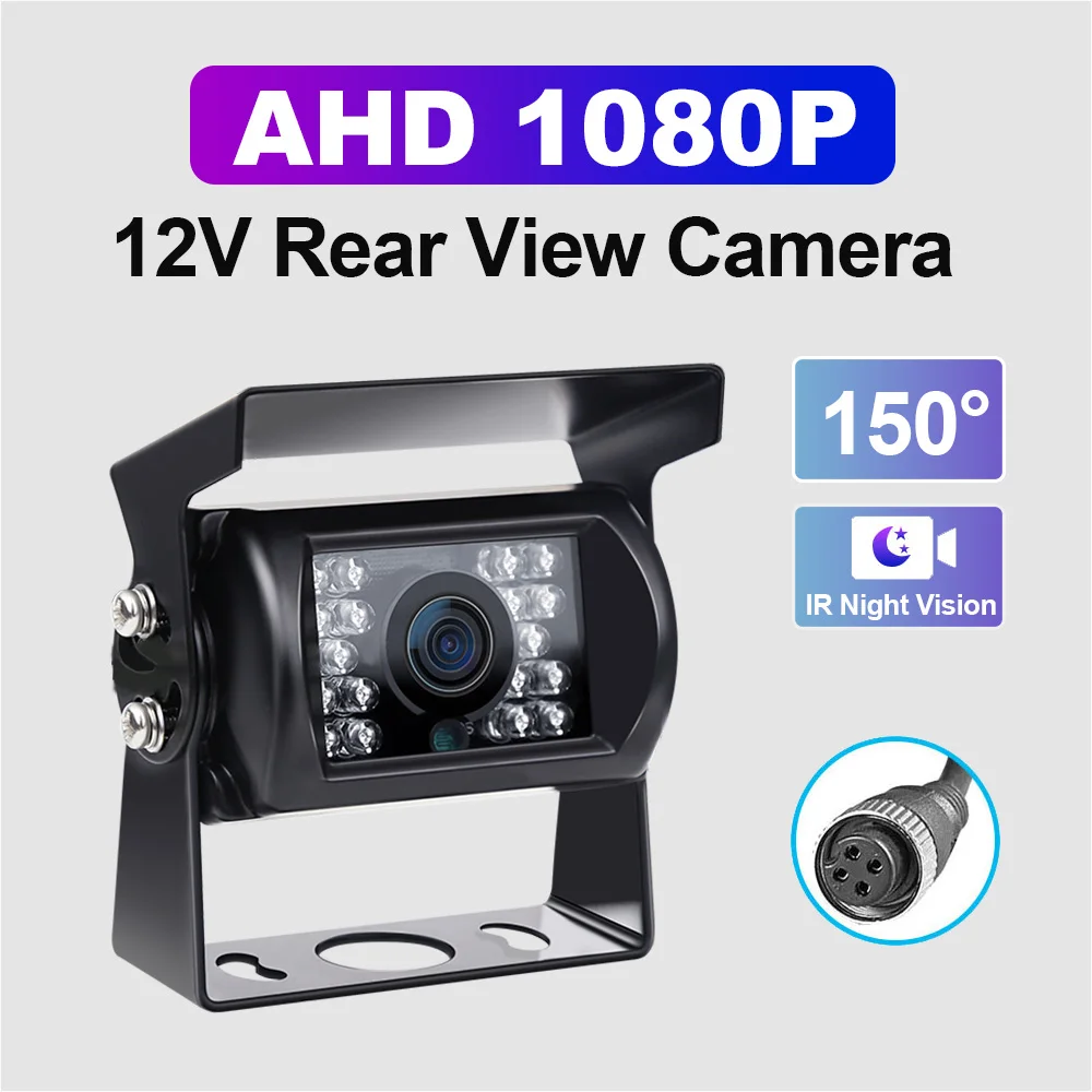 1080P 12V Vehicle Rear View AHD Camera for Bus/ Truck/ RV HD IR Night Vision Heavy Car Surveillance Backup Reverse Camera CCTV