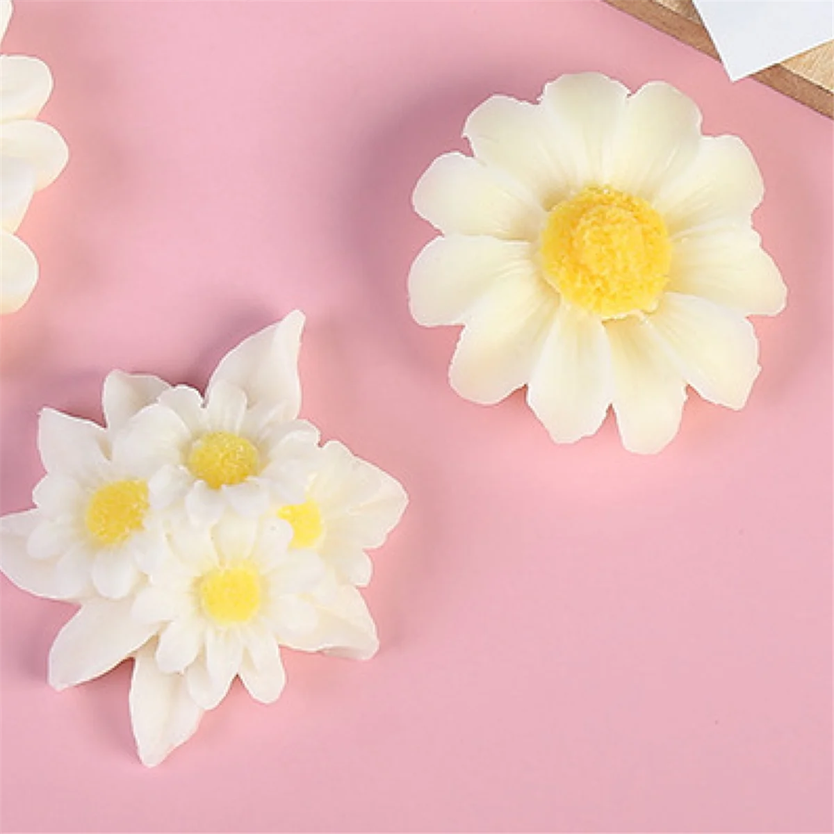 A71P DIY الزهور اليدوية الإقحوانات قالب من السيليكون قالب شمع المنزل كوب الديكور #2