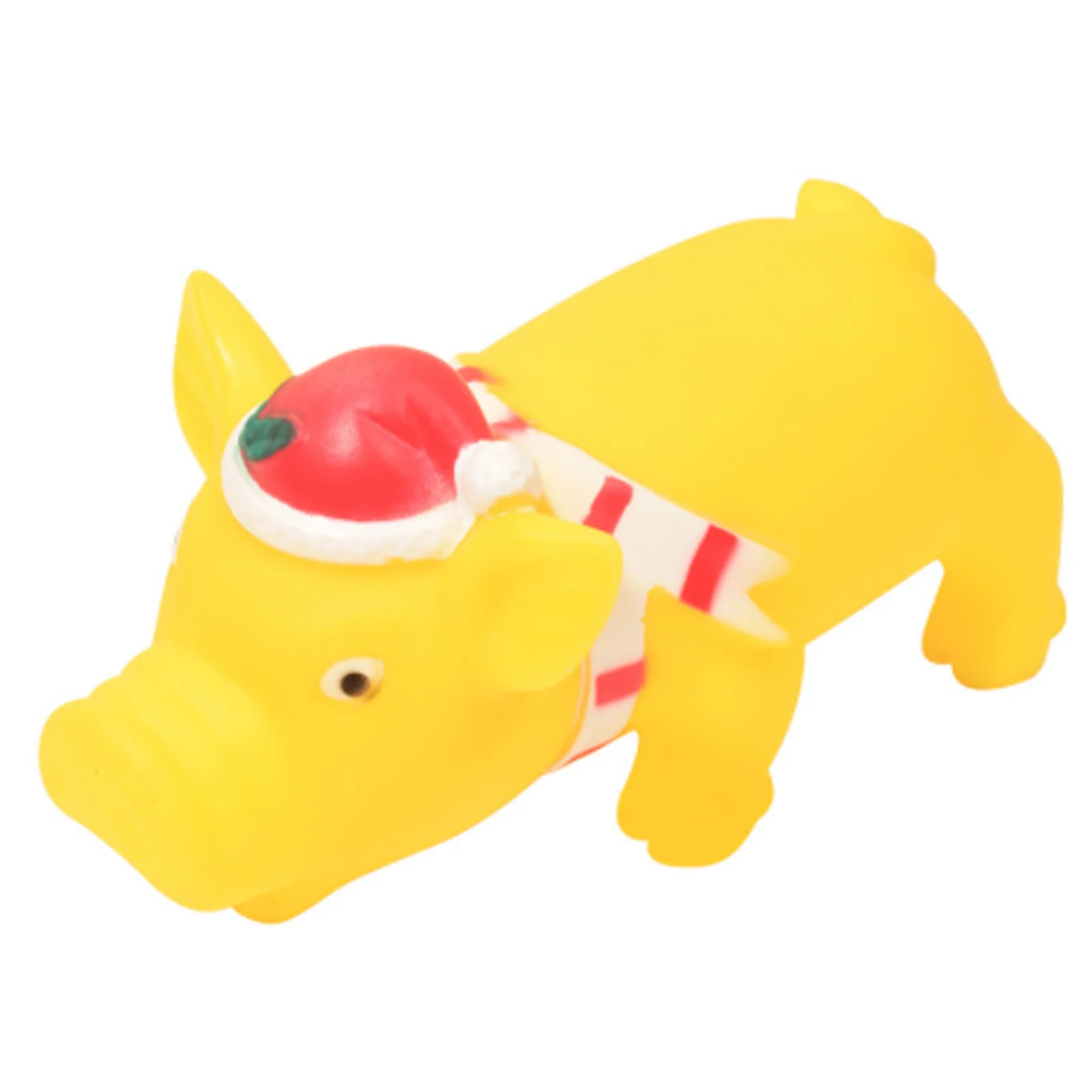 Xmas Pig ของเล่นสุนัขหมูรูปร่างของเล่น Latex ของเล่นสุนัขลูกสุนัขการ์ตูนของเล่นสุนัข Interactive ของเล่นสุนัข squeaky ของเล่นลูกสุนัข squeaky ของเล่น