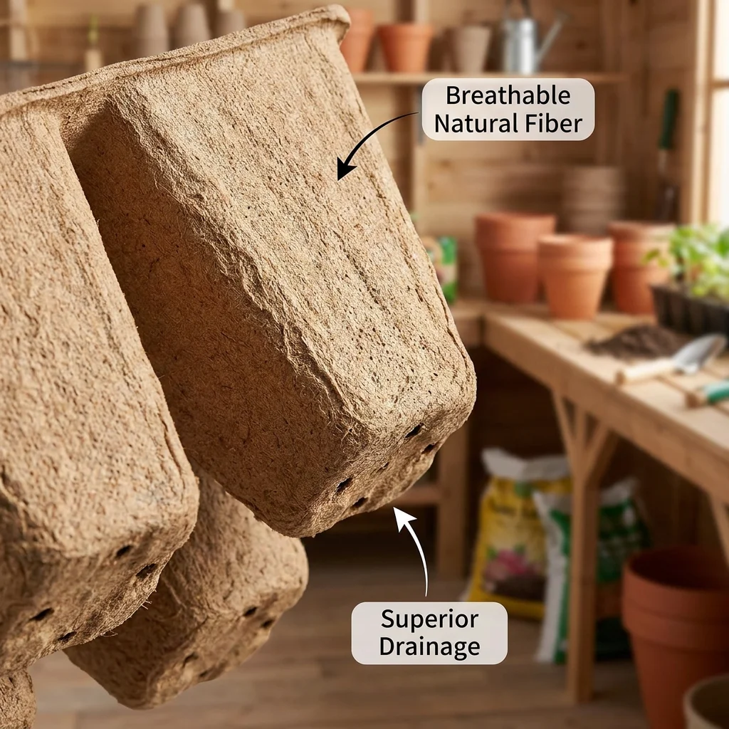 Horticultural Fully Degradable Seedling Pulp Tray Planter Household Super Thick Seedling Cup Eco-Friendly Planting Pot