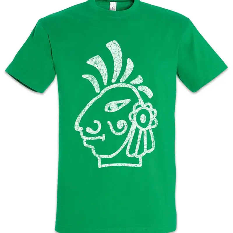T-shirt avec symbole de la tête aztèque, tatouage de l'empire aztèque, signe de la tribu des Indiens américains