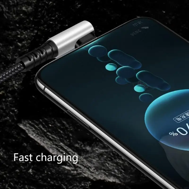 6A 0,25 0,5 M Kurzes Kabel 90 Grad Winkel USB A Zu Typ C Kabel Schnelle Lade Datenkabel Power Bank draht Für Telefon Lautsprecher