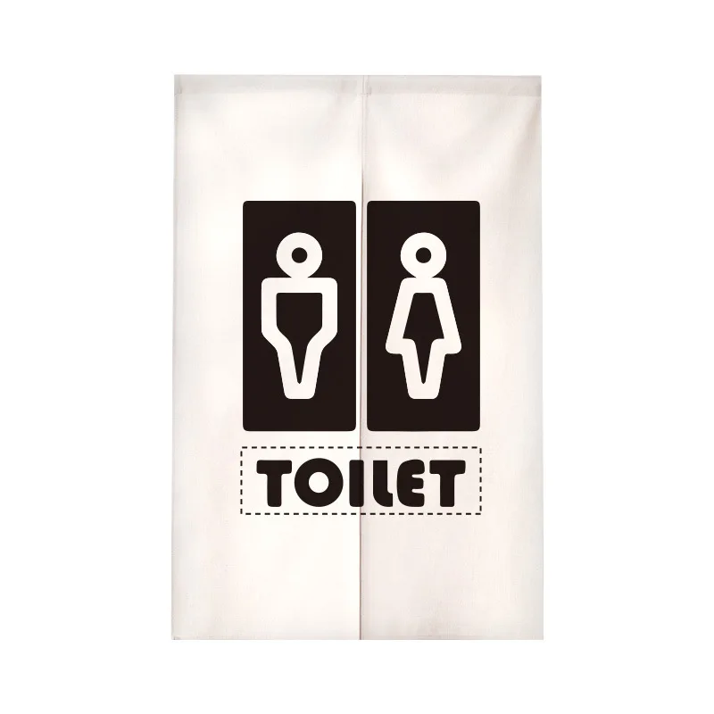 日本のプリントナイアカーテン,男性と女性のためのリネンパーティション,漫画のレストルーム,トイレの入り口の装飾