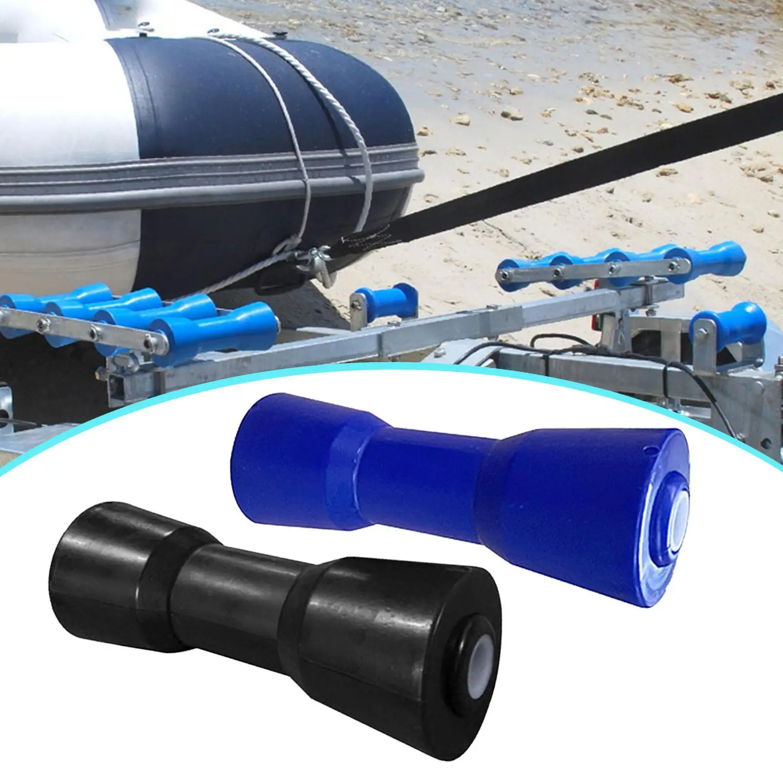 Boat Trailer Roller Bow Stop Parts Compact Marine Tool Sturdy Heavy Duty Boat Trailer Bow Roller for Ship Ports Yacht Docks
