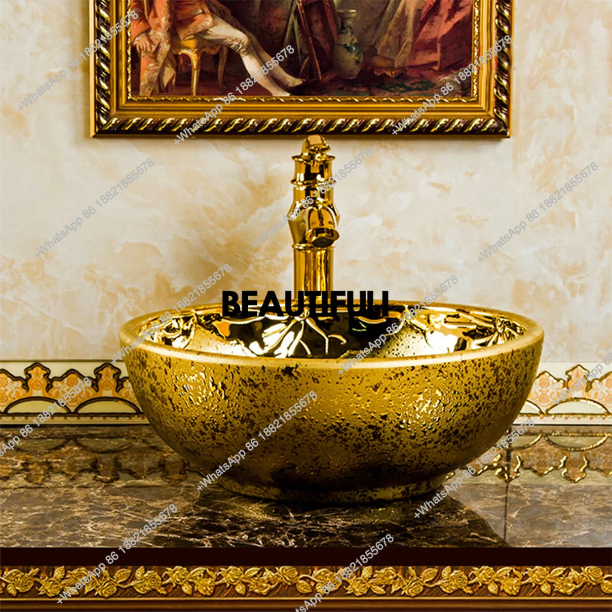 

Керамические раковины на столешнице, гальваническая раковина золотого, серебряного цвета, резной умывальник, роскошная раковина в скандинавском стиле