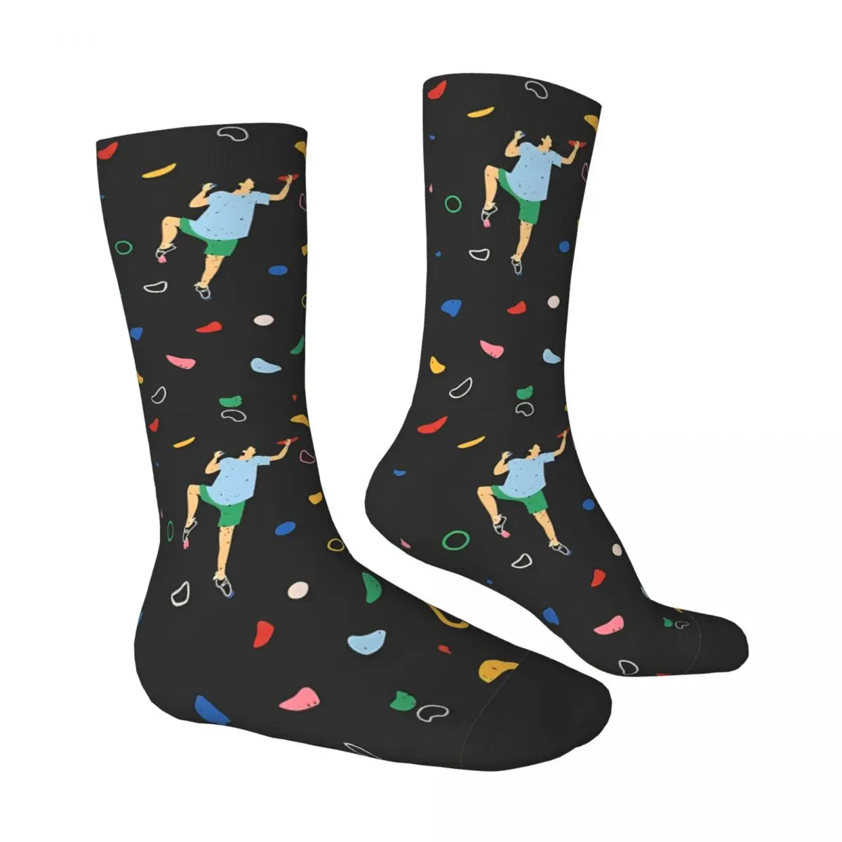 Bouldering Rock Climbing Wall Socks Climber Fashion Stockings Men High Quality Climbing Socks Autumn Pattern Anti Skid Socks