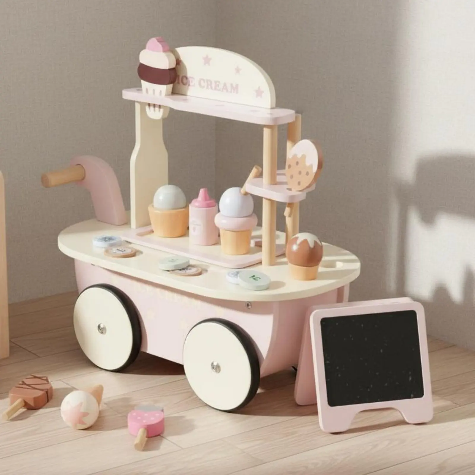 ice-cream-role-play-wagon-rolling-wooden-ice-cream-wagon-plaything-educational-stable-base-for-children