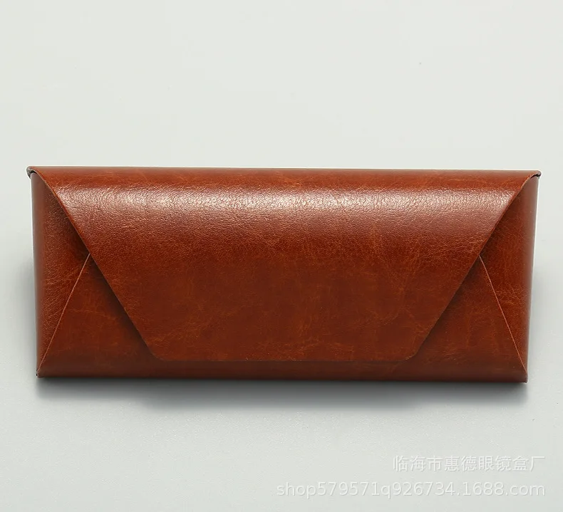 البني بولي Leather الجلود نظارات شمسية كلاسيكية صندوق الرجال جودة عالية الفن المضادة للضغط قصر النظر نظارات تخزين غطاء واقٍ مزخرف لهاتف آيفون حامل للجنسين #4