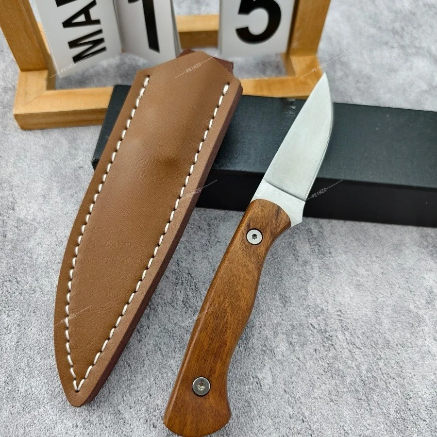 

Lightweight Fixed Blade Knife High-hardness 8Cr13Mov Blade Rosewood Handle Essential for Outdoor Camping and Picnics Men's Gift