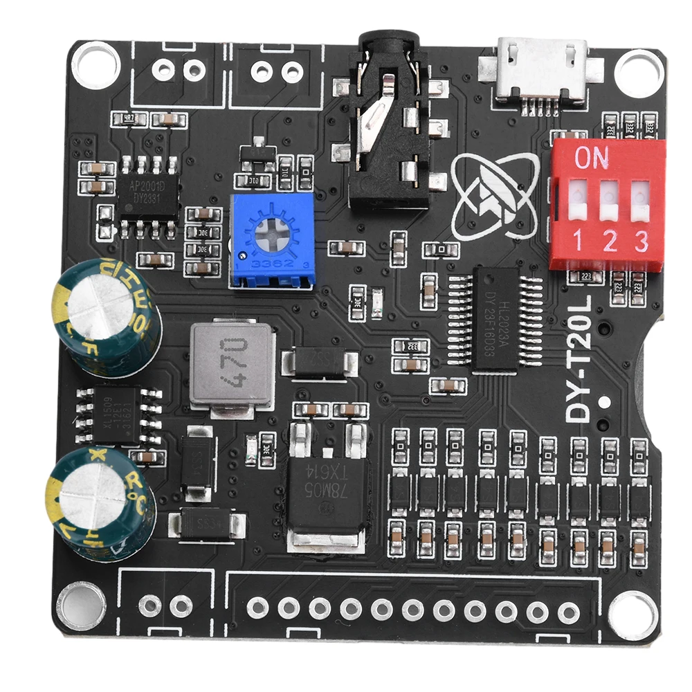 DY-T20L DC6-35V 10W/20W voice MP3 playback control module one-on-one trigger audio module supports USB flash drive TF-T20L Micro