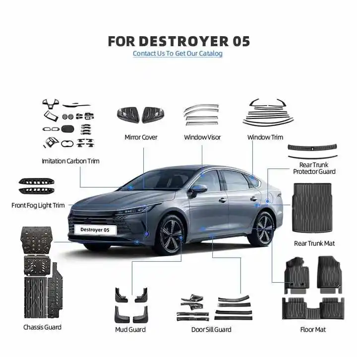 Car Exterior Accessories for BYD Destroyer 05 Body Kits Hot Sale Factory Customized ABS Car Exterior Accessory