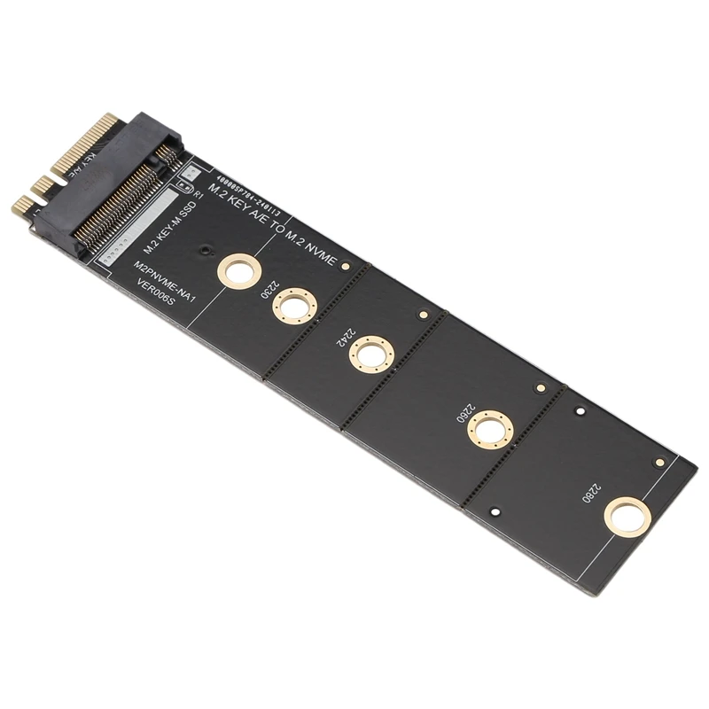 

M.2 A+E KEY Slot To M.2 NVME Adapter Card NGFF To KEY-M Expansion Card Nvme PCI Express SSD Port Expansion Adapter-AT35