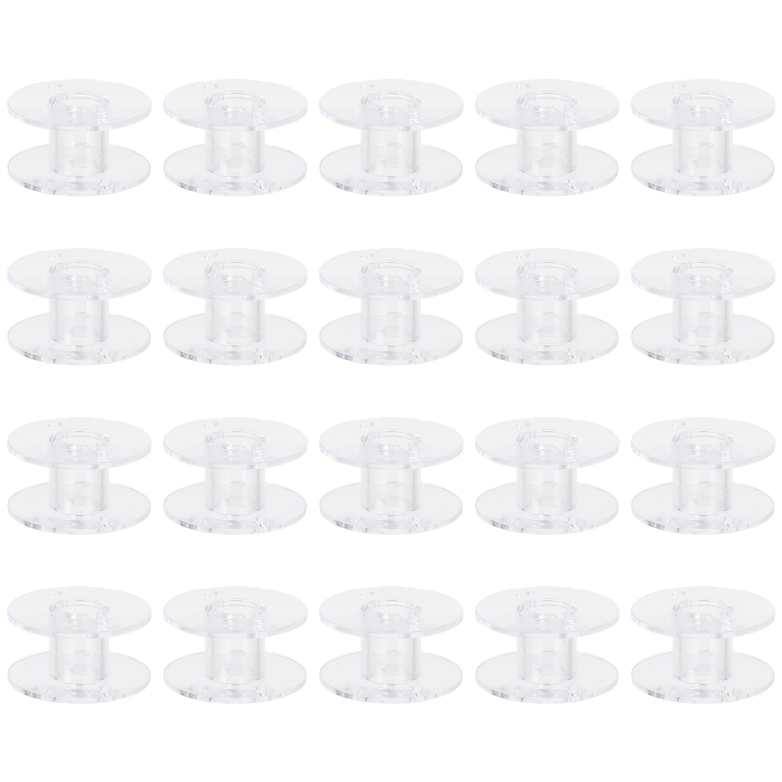 50 قطعة بكرات الماكينة شفافة المحمولة الملحقات المنزلية لاستبدال أجزاء الخياطة لوازم الخياطة المنزلية #3