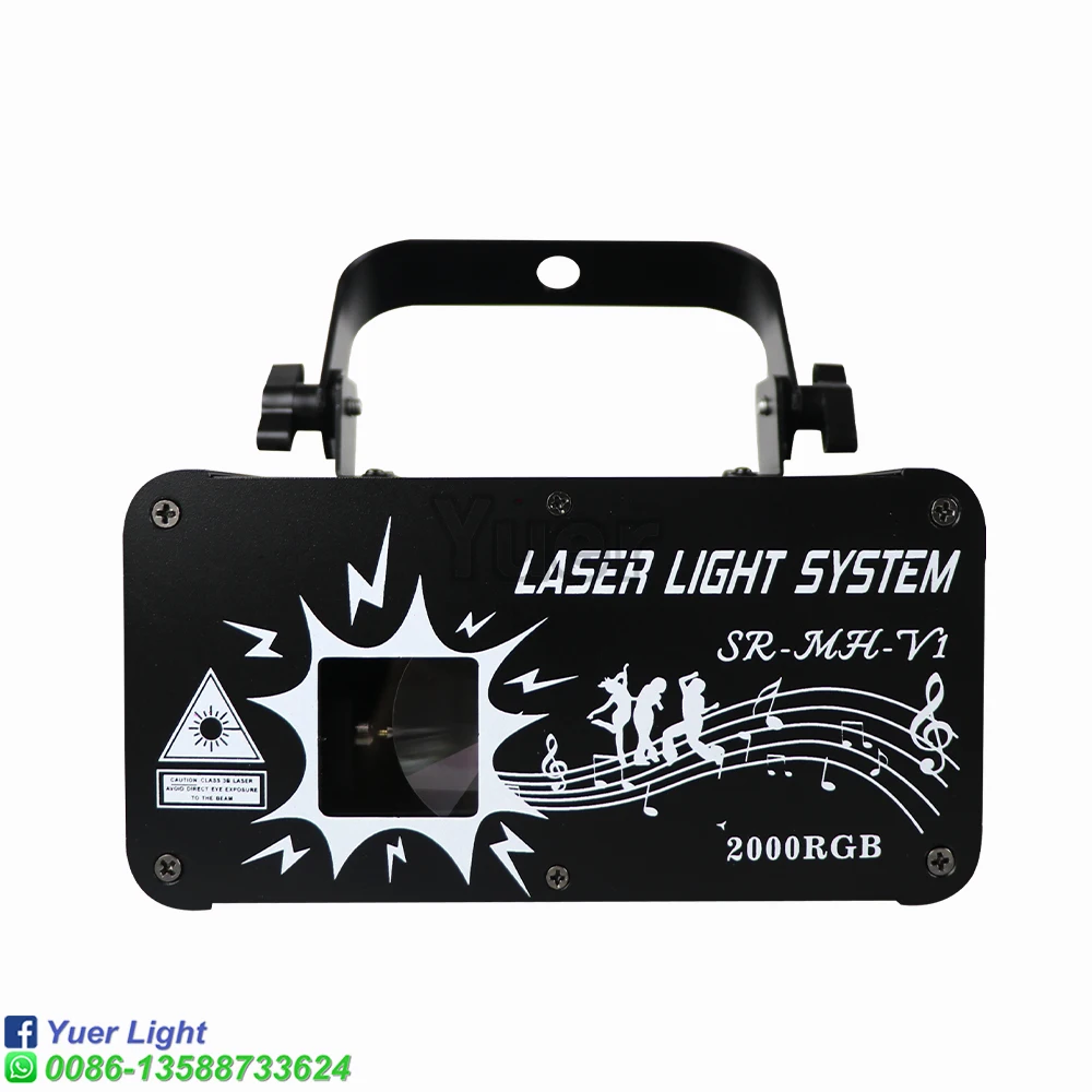 Imagem -02 - Rgb 3d Raster Stage Laser Light Projector Feixe de Scanner dj Disco Bar Club Party Dança Casamento Xmas Effect Show Lamp Dmx512 2w Novo