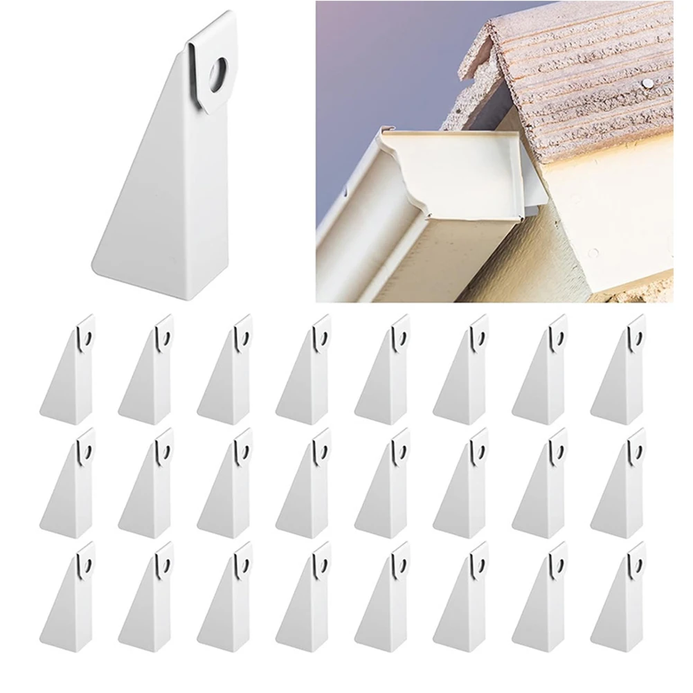 

2For 5 Pieces Aluminum Gutter Wedges Compatible with For 5 Inch K Style Gutters for Effective Roof Drainage Support