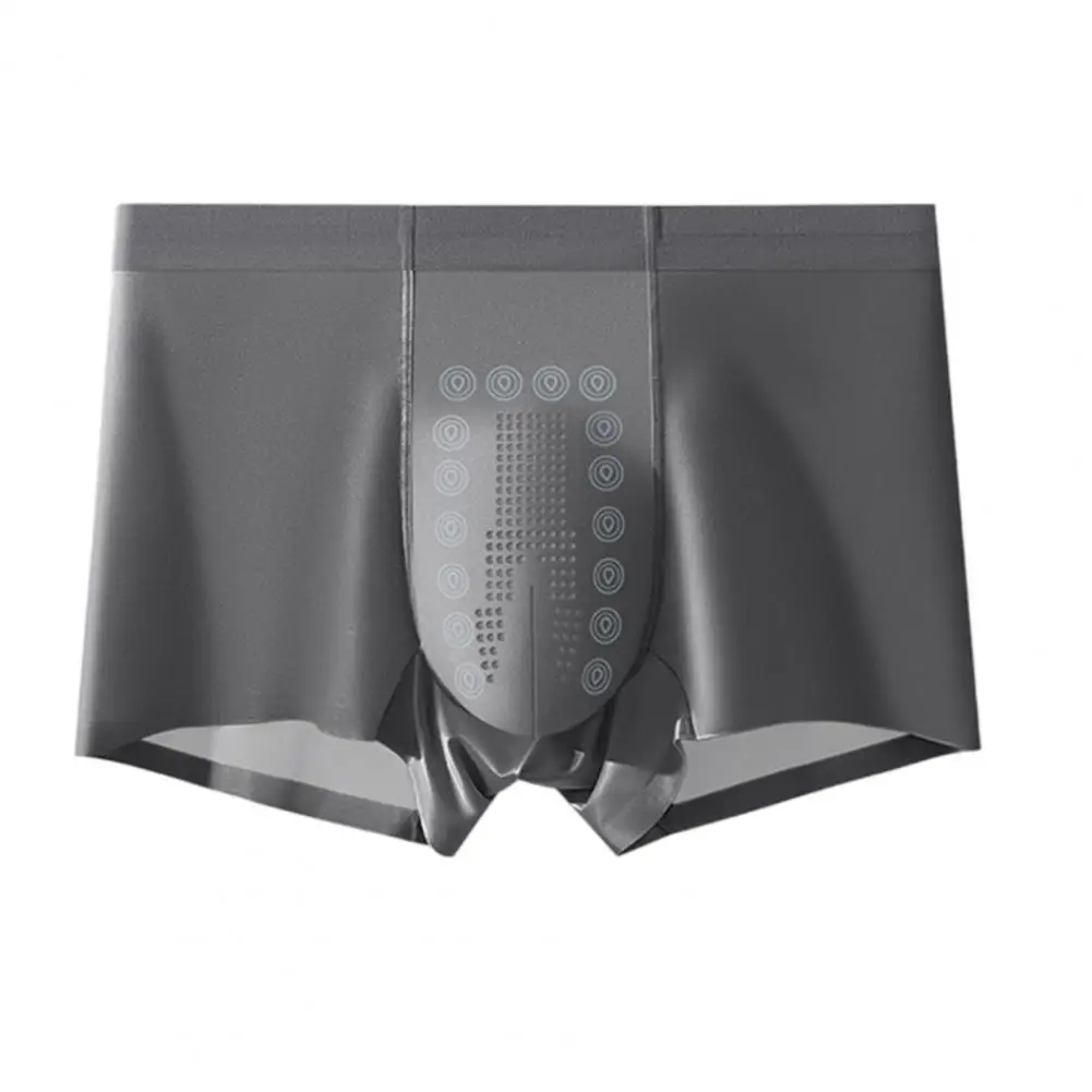 Men Boxer Underwear Mid-rise Elastic Waistband Boxer Briefs U-Convex Soft Stretchy Comfortable Underwear Soft Texture Boxers Fit