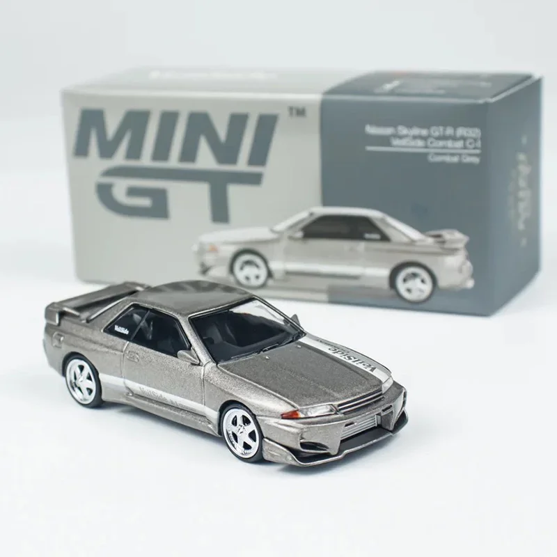 

В наличии MINIGT 971 1:64 Nissan GT-R R32 Skylin Veilside Combat C-I Veilside Combat Grey Литая под давлением модель диорамы Коллекция игрушек