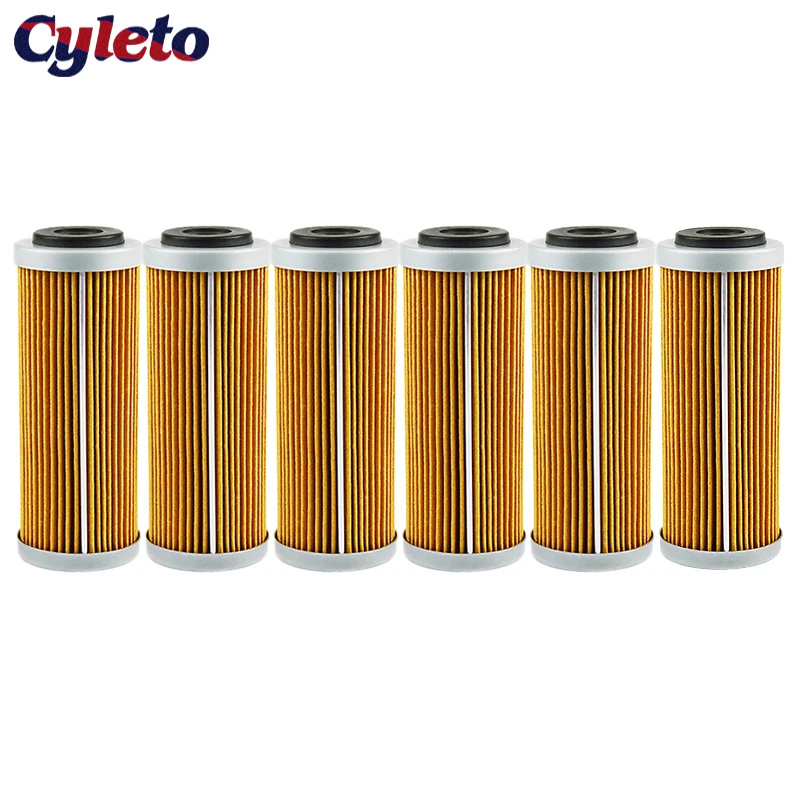 4/5/6 pcs Motorcycle Oil Filter for KTM SX SXF SXS EXC EXC-F EXC-R XCF XCF-W XCW SMR 250 300 350 400 450 500 505 530 2007-2020