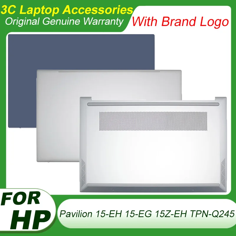 

NEW Original For HP Pavilion 15-EH 15-EG 15Z-EH TPN-Q245 TPN-Q246 Laptop LCD Back Cover Bottom Base Case Top Silver Case Metal