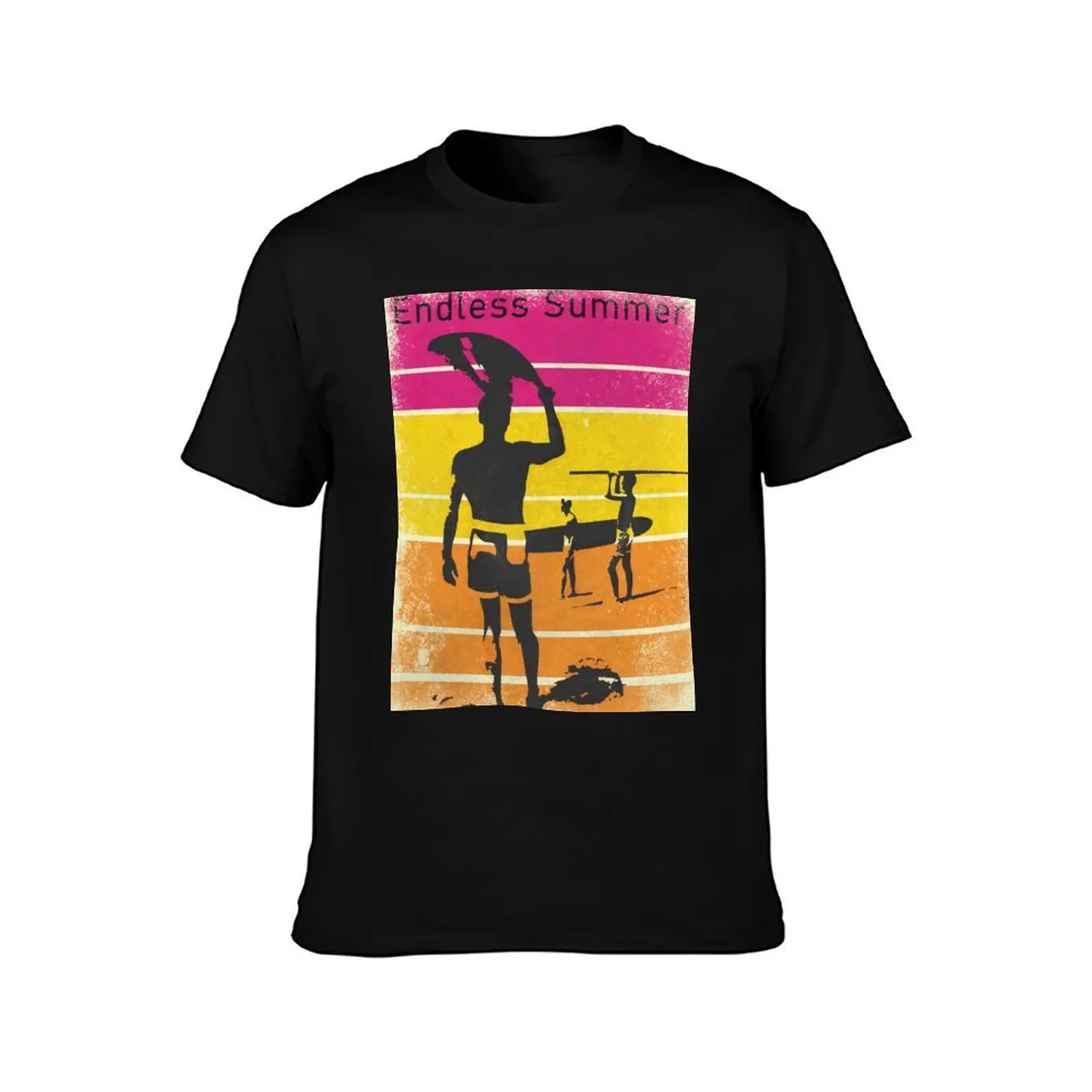 Vintage Endless Summer T-Shirt, Summer Casual Cotton Tee, Oversized Streetwear Tops, Vintage Graphic Print, Unisex Men Women
